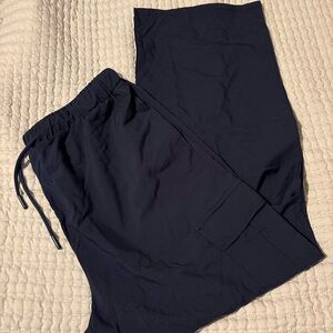 Navy Blue Drawstring Pants
